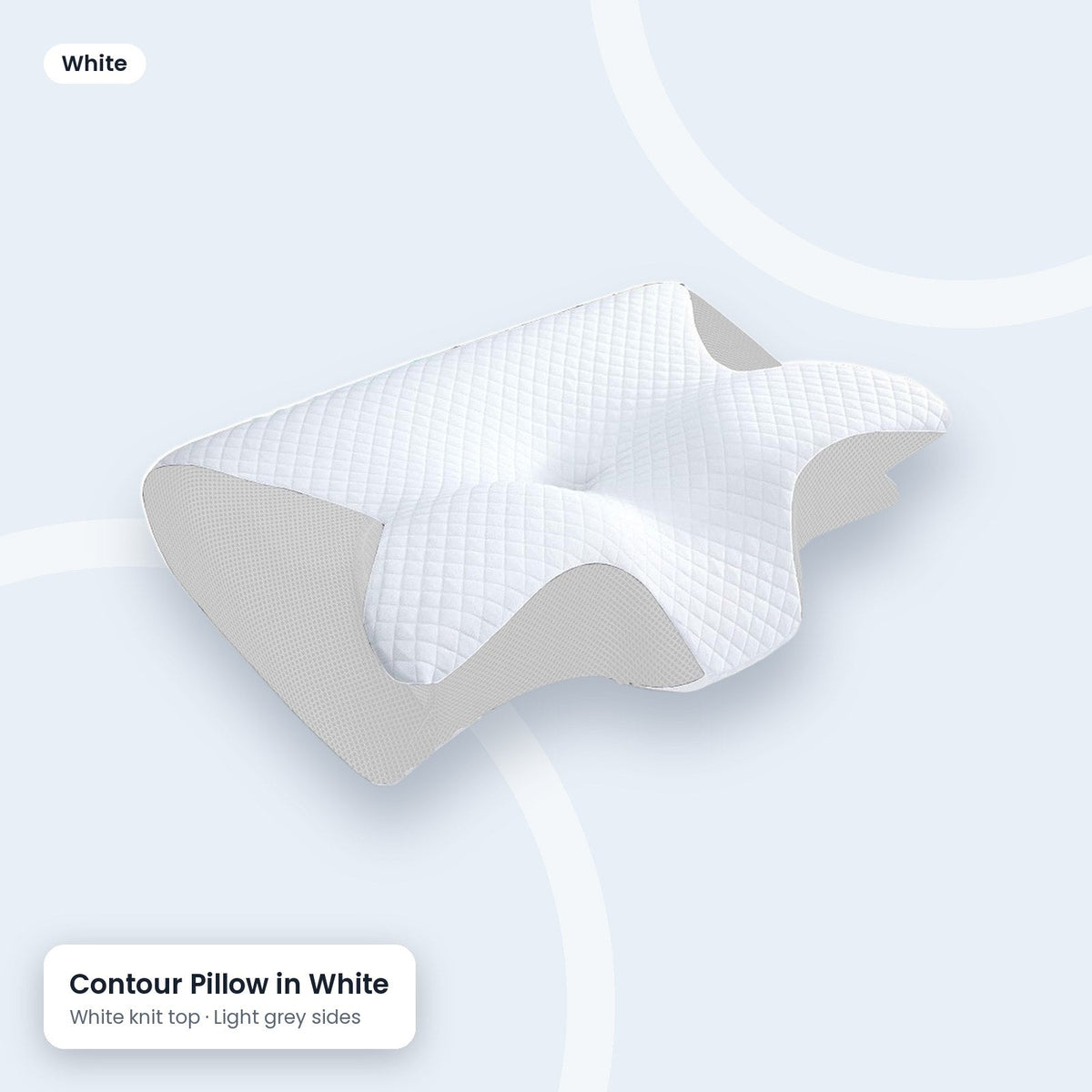 Valynest Contour Pillow in white